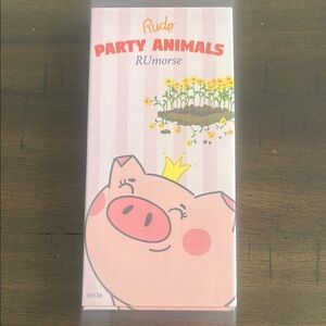 RUDE Pink Whimsical Pig Party Invitations